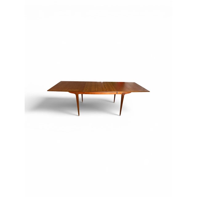 1960s Mid-Century Modern Scandinavian Danish Extendable Teak Dining Table, 1960s For Sale - Image 5 of 11
