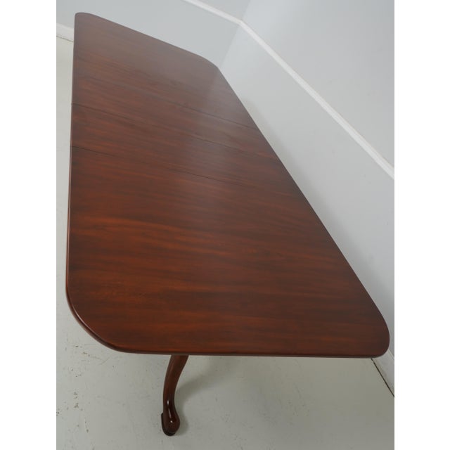 Brown Henkel Harris Cherry Pedestal Dining Room Table For Sale - Image 8 of 12