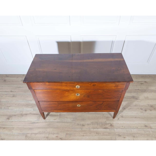 Italian Late 18th-Century Italian Directoire Walnut Chest of Drawers — Emilia Romagna For Sale - Image 3 of 8