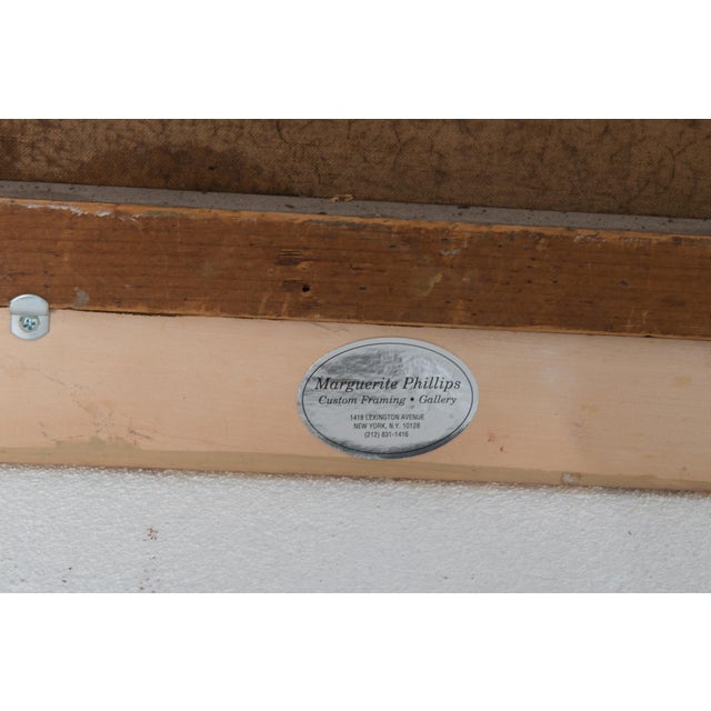 French Oil Painting of Castle on a Hill, Early 20th Century, Framed For Sale - Image 10 of 13