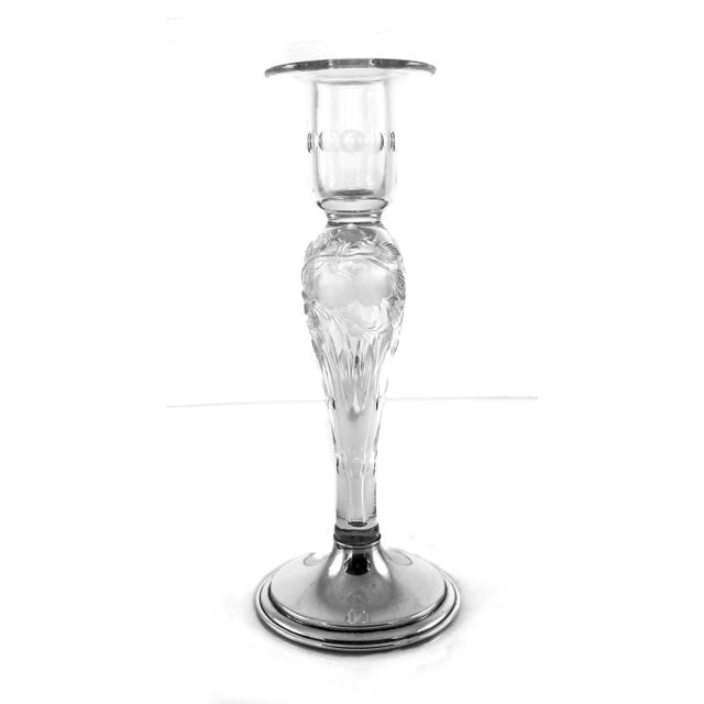 Hawkes Sterling Candlesticks and Bowl For Sale - Image 10 of 13