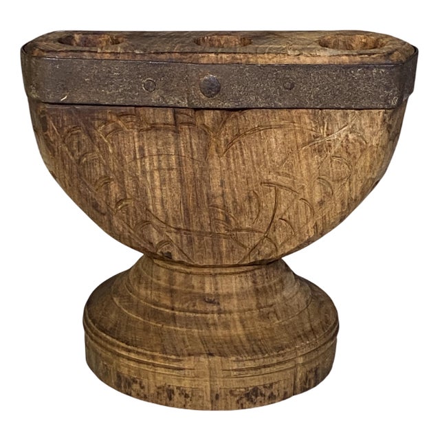 Vintage Indian Candleholder, 1920s For Sale