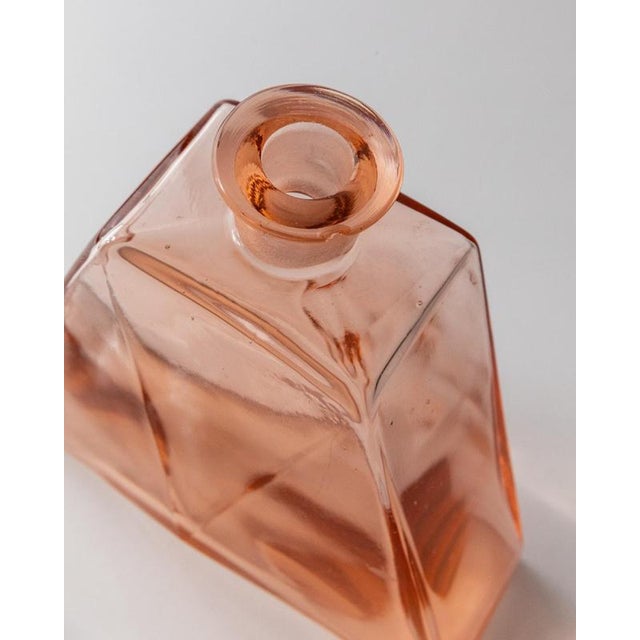 Brown Vintage Rosaline Murano Glass Decanters with Stoppers, 1940s, Set of 2 For Sale - Image 8 of 11