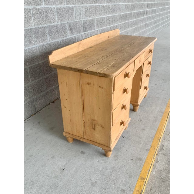 Gorgeous antique scrubbed pine sideboard. Made from old wood by a local furniture maker. Solid wood. Perfect piece for a...