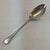English Silver Dessert Spoon, Feather Edge . For Sale - Image 3 of 11