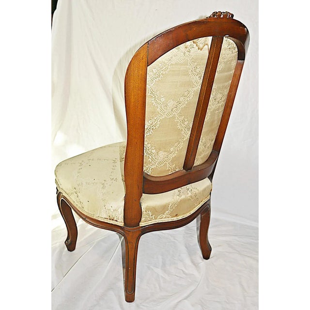 White Antique French Louis XV Style Child's Chair For Sale - Image 8 of 9