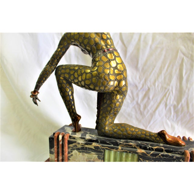 1990s 1990s Art Deco Fan Dancer After Chiparus For Sale - Image 5 of 18