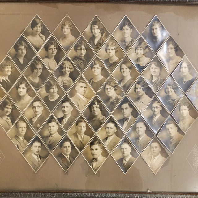Portraiture 1928 Ottoville High School Class Photo, Framed For Sale - Image 3 of 13
