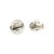 A pair of mid-20th-century sterling silver earrings by Georg Jensen, Tulip design #93. These feature an intricate swirling...