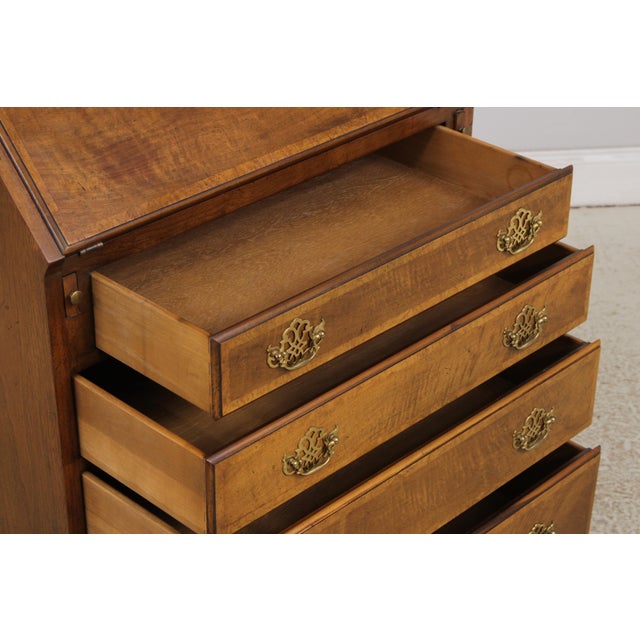 Baker George II Walnut Secretary Desk For Sale In Philadelphia - Image 6 of 17