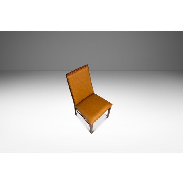 Restored Mid-Century Modern High-Back Desk / Side/ Dining Chair in Walnut by Milo Baughman for Dillingham, Usa, C. 1960s For Sale In Orlando - Image 6 of 18