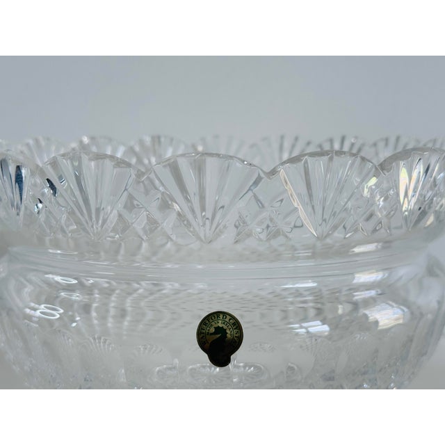 Transparent Waterford Crystal Jim O'Leary 1997 15th Anniversary Centerpiece Bowl For Sale - Image 8 of 9