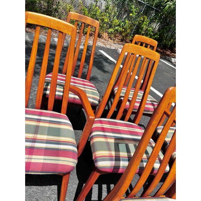 Mid Century Modern Dining Chairs | Benny Linden Style Set of Six With Armchairs For Sale In Tampa - Image 6 of 12