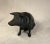 Large Vintage Antique 19th Century Black Cast Iron Piggy Bank Money Box Animal Sculpture- 1800s For Sale In Greenville, SC - Image 6 of 12