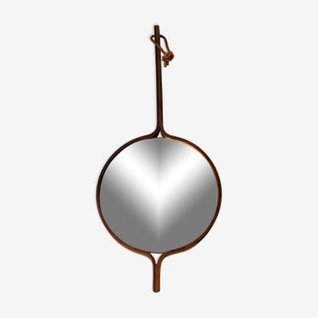 Mirror in Teak by Bech & Starup for Den Permanent Copenhague, 1960s For Sale - Image 6 of 6