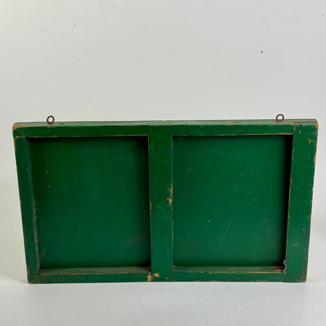 Wood Vintage Green & Yellow "Sale" Wooden Sign For Sale - Image 7 of 7