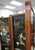 Mid 20th Century Japanese Polychrome Oak Lacquer Painted & Carved Stone Figures 4-Panel Screen For Sale - Image 10 of 16