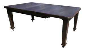 Victorian Arts and Crafts Oak Wind-Out Dining Table, 1890