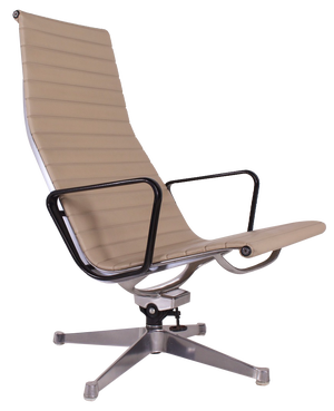 EA 124 Aluminum Swivel Armchair by Charles & Ray Eames Herman Miller, 1980s