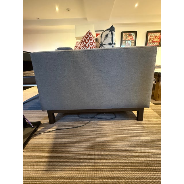 Dark Gray Modern Architectural Sofa For Sale - Image 8 of 18