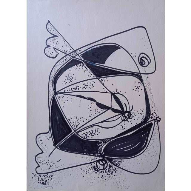 Ferdinando Meccani (1937 - 2018), work on paper, 1969. In the late 1960s, Ferdinando created several works of art using...
