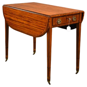 George III Satinwood Pembroke Table, 1800s