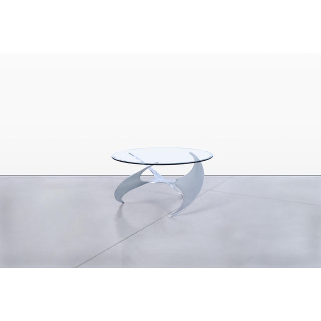 Mid-Century Modern Mid-Century Aluminum Coffee Table by Knut Hesterberg for Ronald Schmitt For Sale - Image 3 of 13