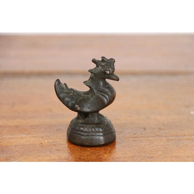 19th Century Antique Burmese Bronze Opium Weight For Sale - Image 13 of 13