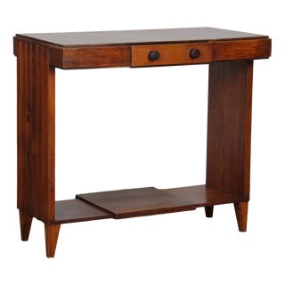 Vintage French Wooden Console Table, 1940s For Sale