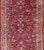 Islamic Antique Sarouk Long Gallery Runner With All-Over Flower Design in Red Background For Sale - Image 3 of 12