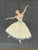 Bring vintage grace to your wall decor with this charming mid-century needlepoint artwork depicting a classical ballet...