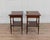 Wood Mid 20th Century Pair of Louis XVI–Style Bedside Tables with Curved Fronts and Lower Shelves For Sale - Image 7 of 8