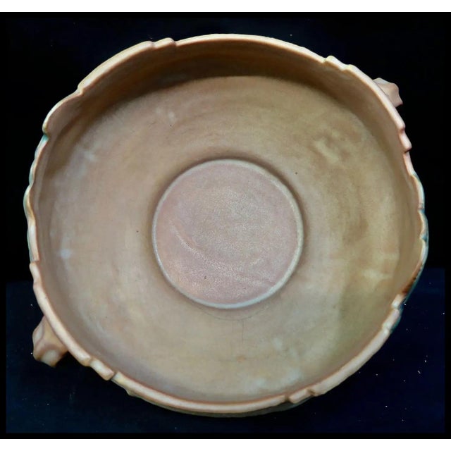 Pink Vintage Roseville Pottery Fuchsia Centerpiece For Sale - Image 8 of 10