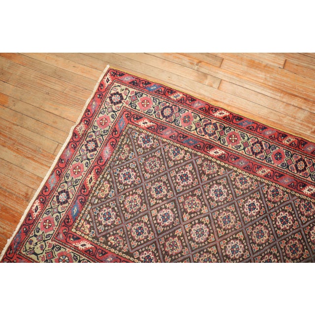 Zabihi Collection Antique Persian Ferehan Runner - 3'5" x 8'2" For Sale - Image 10 of 10