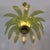 2000 - 2009 Mid-Century Modern Palm Leaves Chandelier in Murano Glass and Brass from Maestri Muranesi, 2000 For Sale - Image 5 of 10