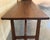 Wood 19th Large Spanish Dining or Desk Table with Carved Legs and Wood Stretcher For Sale - Image 7 of 18