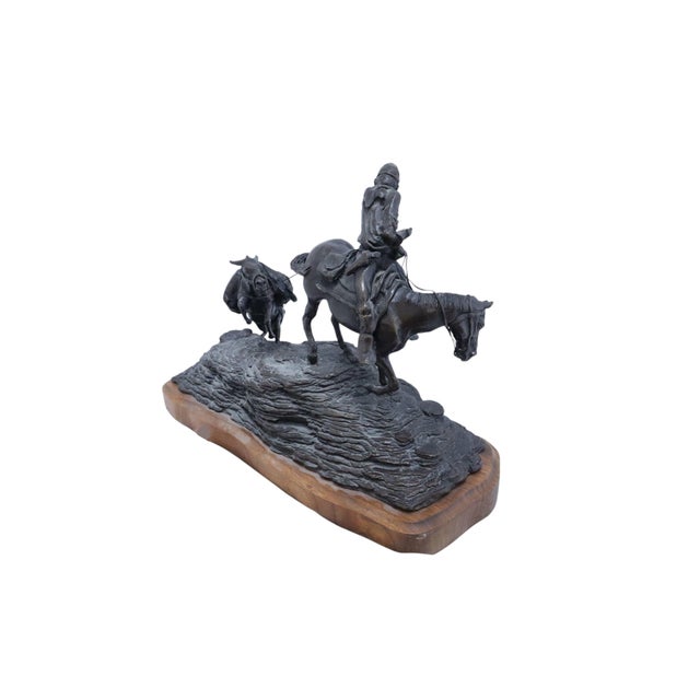 Dan Huber "Fort Assiniboine Trooper" Western Bronze Sculpture For Sale In Portland, OR - Image 6 of 11