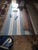 Handmade Cotton Area Rug, Natural Vegetable Dyed, Sky Blue and White Striped Dhurrie - 10'x14' For Sale - Image 11 of 12