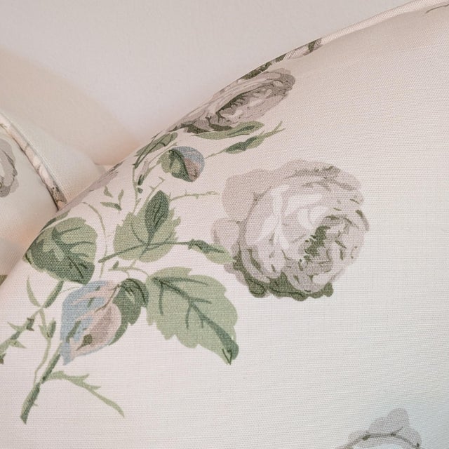 Colefax & Fowler Bowood Pillow in White & Leaf - 22" Single For Sale - Image 4 of 6