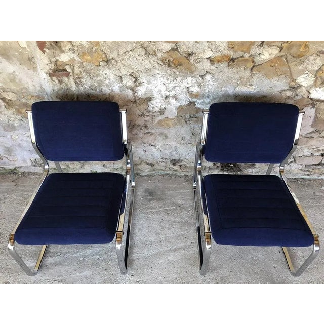 Mid-Century Modern Set of Lounge Chairs, 1970s For Sale - Image 3 of 18