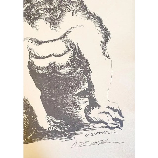 Mid-Century Modern Ossip Zadkine, The Labors of Hercules, Cerberus, 1960, Lithograph For Sale - Image 3 of 4
