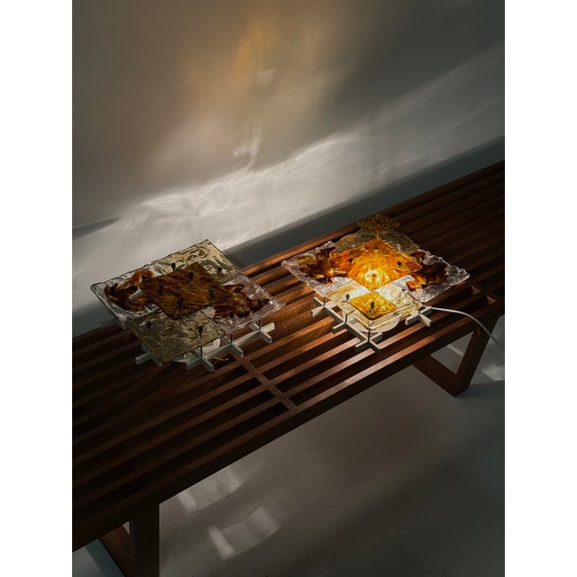 Patchwork Glass Wall Lamps by Toni Zuccheri for Venini, 1970s For Sale - Image 9 of 17