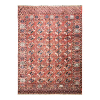 Antique Tekke Main Carpet, Turkoman, 6'7" X 9'6" C-1880's For Sale