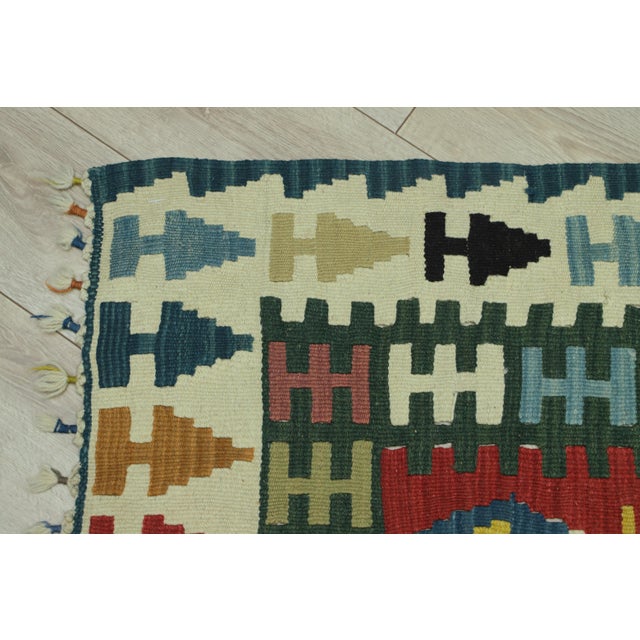 1970s Tribal Style Handmade Oushak Kilim Rug For Sale In Sacramento - Image 6 of 13