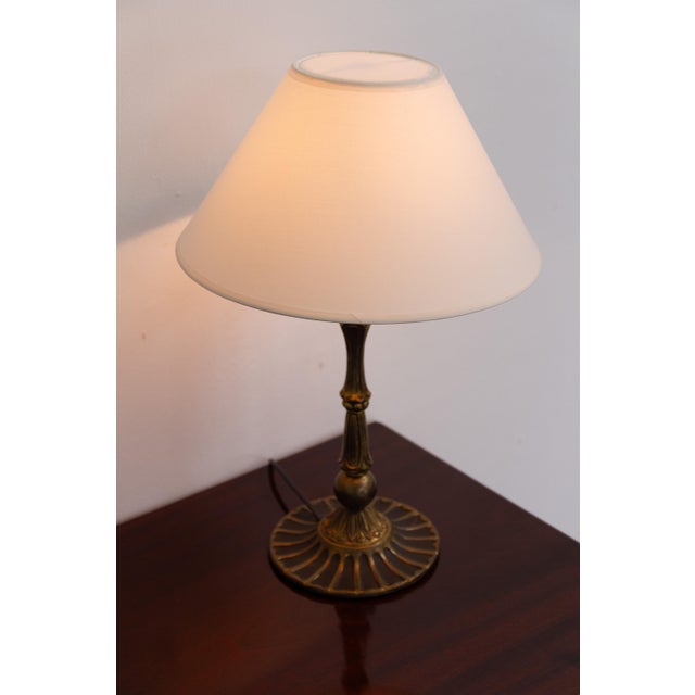 Art Deco Danish Brass Table Lamp, 1930s For Sale - Image 12 of 15
