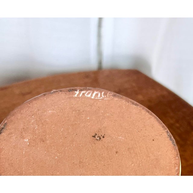 Light Yellow Antique French Majolica Grape Wine Chiller, C. 1900 For Sale - Image 8 of 11