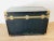 Vintage 1950s Black & Brass Storage Trunk / Coffee Table For Sale - Image 10 of 10