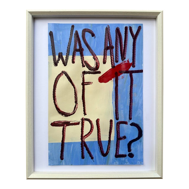 Was Any of It True by Virginia Chamlee, Framed For Sale
