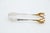 Silver Salad Tongs with Gold Claws, in Good conditions.