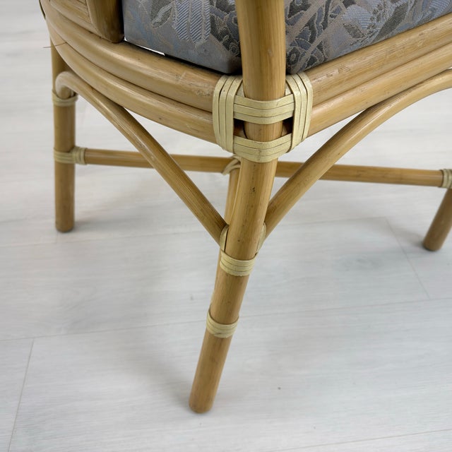 Italian Bamboo and Rattan Armchairs - Set of 6 For Sale - Image 11 of 11